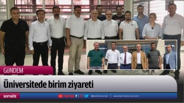 &Uuml;niversitede birim ziyareti