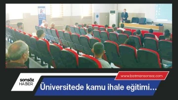 &Uuml;niversitede kamu ihale eğitimi&hellip;