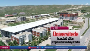 &Uuml;niversitede lisans&uuml;st&uuml; eğitim programlarında b&uuml;y&uuml;k artış