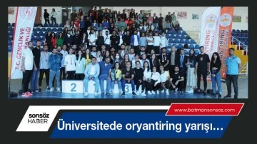 &Uuml;niversitede oryantiring yarışı&hellip;