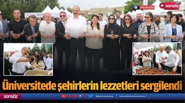 &Uuml;niversitede şehirlerin lezzetleri sergilendi