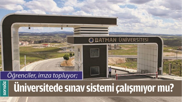 &Uuml;NİVERSİTEDE SINAV SİSTEMİ &Ccedil;ALIŞMIYOR MU?