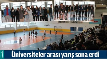 &Uuml;NİVERSİTELER ARASI YARIŞ SONA ERDİ