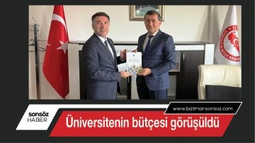 &Uuml;niversitenin b&uuml;t&ccedil;esi g&ouml;r&uuml;ş&uuml;ld&uuml;