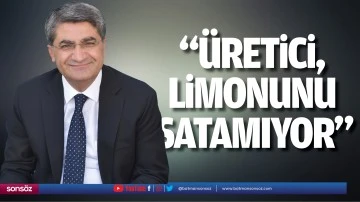 &ldquo;&Uuml;retici, limonunu satamıyor&rdquo;