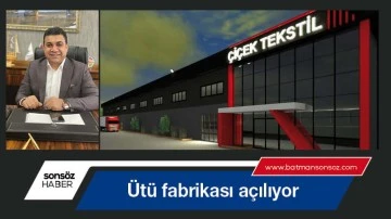 &Uuml;t&uuml; fabrikası a&ccedil;ılıyor