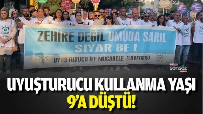 Uyuşturucu kullanma yaşı 9&rsquo;a d&uuml;şt&uuml;!