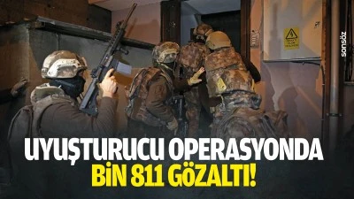 Uyuşturucu operasyonda Bin 811 g&ouml;zaltı!