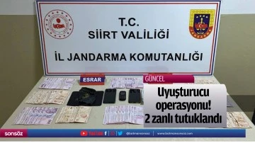 Uyuşturucu operasyonu! 2 zanlı tutuklandı