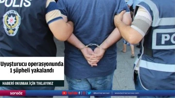 Uyuşturucu operasyonunda 1 ş&uuml;pheli yakalandı