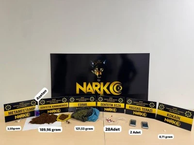 Uyuşturucu operasyonunda 2 ş&uuml;pheli yakalandı