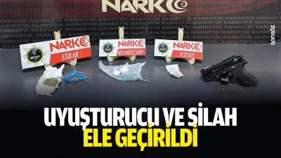 Uyuşturucu ve silah ele ge&ccedil;irildi