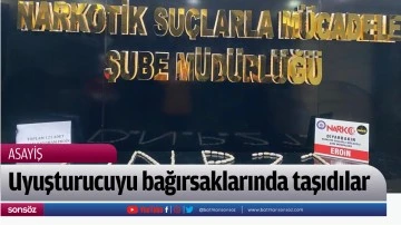 Uyuşturucuyu bağırsaklarında taşıdılar