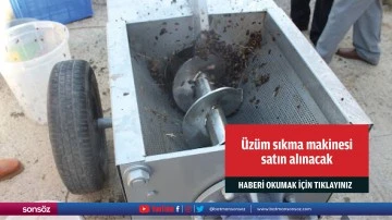 &Uuml;z&uuml;m sıkma makinesi satın alınacak