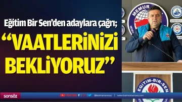 &ldquo;Vaatlerinizi bekliyoruz&rdquo;