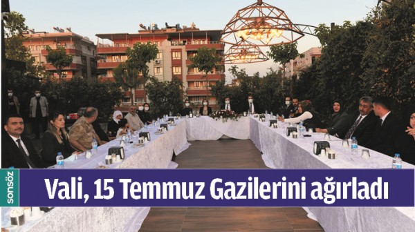 Vali, 15 Temmuz Gazilerini ağırladı