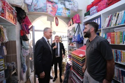 Vali Akkoyun, Savur'da ziyaretlerde bulundu