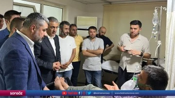 Vali Akkoyun, yaralananları ziyaret etti