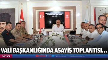 Vali başkanlığında asayiş toplantısı&hellip;