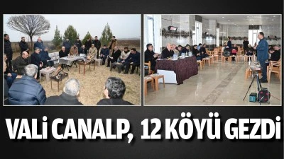 Vali Canalp,  12 k&ouml;y&uuml; gezdi
