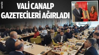 Vali Canalp, gazetecileri ağırladı