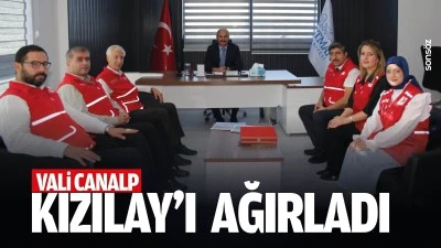 Vali Canalp, Kızılay&rsquo;ı ağırladı