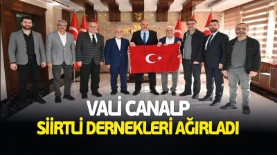 Vali Canalp, Siirtli dernekleri ağırladı