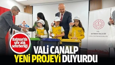 Vali Canalp, yeni projeyi duyurdu