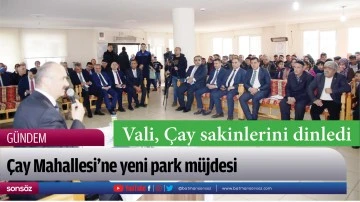 Vali, &Ccedil;ay sakinlerini dinledi