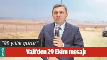 VALİ&rsquo;DEN 29 EKİM MESAJI