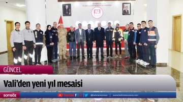 Vali&rsquo;den yeni yıl mesaisi