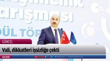 Vali, dikkatleri işsizliğe &ccedil;ekti
