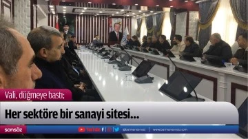 Vali, d&uuml;ğmeye bastı
