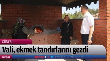 Vali, ekmek tandırlarını gezdi