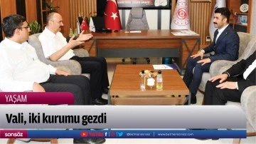 Vali, iki kurumu gezdi