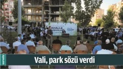 VALİ, PARK S&Ouml;Z&Uuml; VERDİ