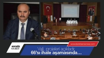 Vali, projeleri a&ccedil;ıkladı