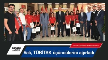 Vali, T&Uuml;BİTAK &uuml;&ccedil;&uuml;nc&uuml;lerini ağırladı