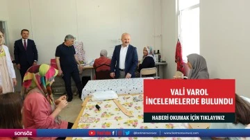 Vali Varol, incelemelerde bulundu
