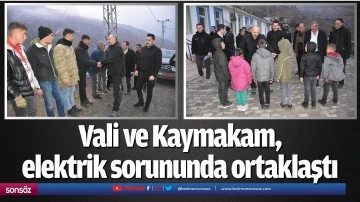 Vali ve Kaymakam, elektrik sorununda ortaklaştı