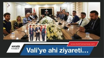 Vali&rsquo;ye ahi ziyareti&hellip;