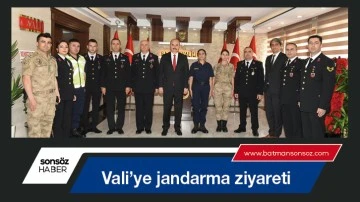 Vali&rsquo;ye jandarma ziyareti