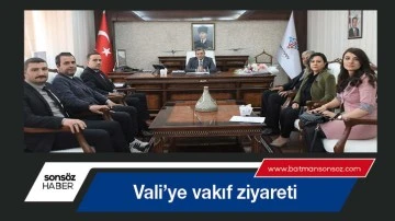 Vali&rsquo;ye vakıf ziyareti