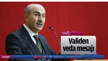 Validen veda mesajı