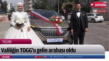 Valiliğin TOGG&rsquo;u gelin arabası oldu