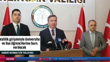 Valilik girişimiyle &uuml;niversite ve lise &ouml;ğrencilerine burs verilecek