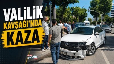 Valilik Kavşağı&rsquo;nda kaza
