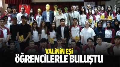 Valinin Eşi, &ouml;ğrencilerle buluştu