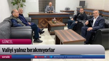 Valiyi yalnız bırakmıyorlar