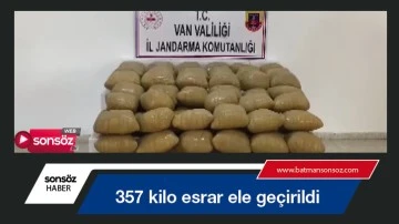 Van'da 357 kilo esrar ele ge&ccedil;irildi